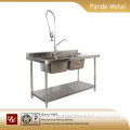 Efficient and durable stainless steel dishwasher table